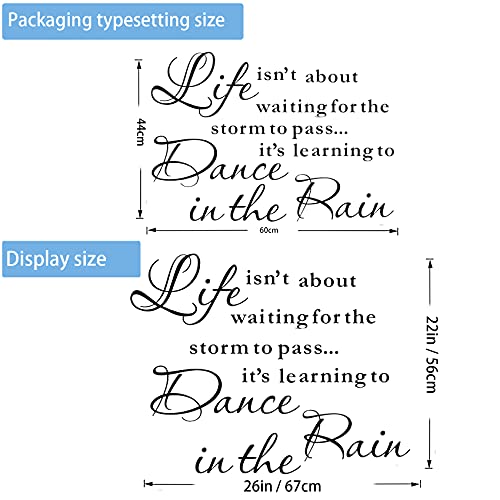 Vinilo Decorativo Adhesivo con Texto Inspirador Negro miniatura 2