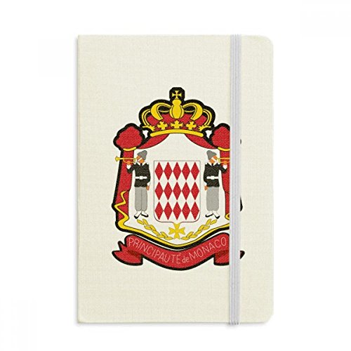 Carnet A5 144 x 210 mm journal intime couverture rigide tissu imprimé Monaco
