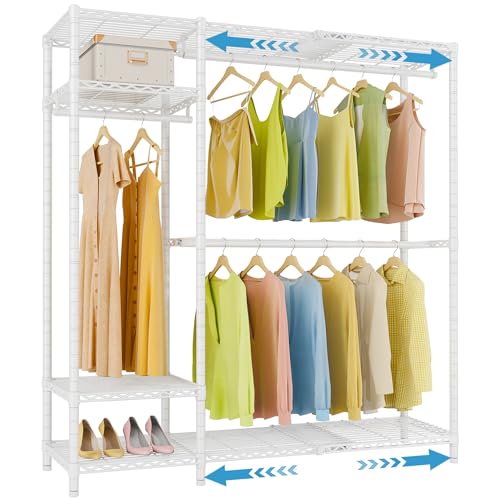 VIPEK X20 Expandable Metal Clothing Rack Adjustable from 3'3" to