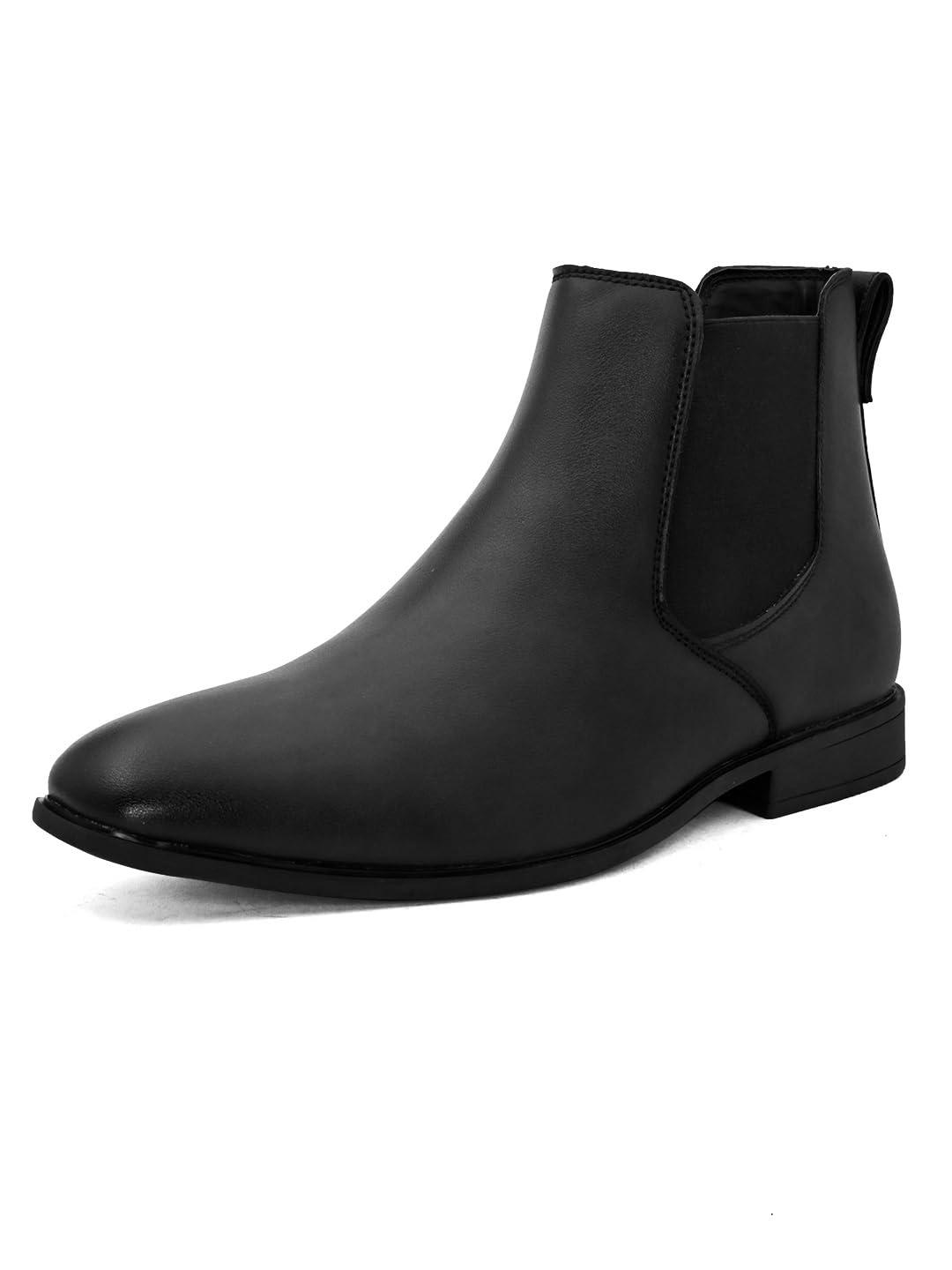 FENTACIA Mens Black Formal Vegan Leather Chelsea Boots - 7 UK (B09RPN6VPR) Amazon Price History, Amazon Price Tracker