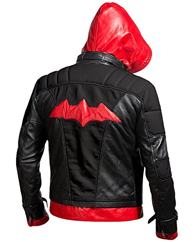 Replica Style Red Hood Men's Faux Leather Jacket + Vest3