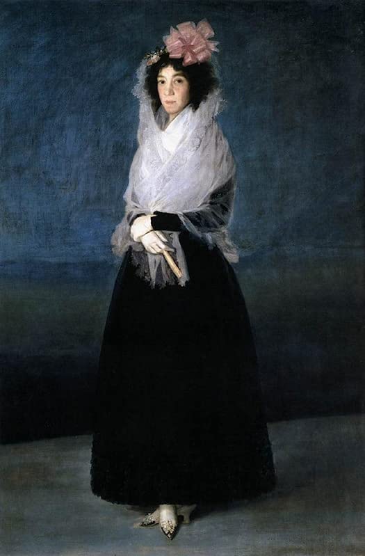 Impression d'art Goya la marquise de la solana toile haute définition