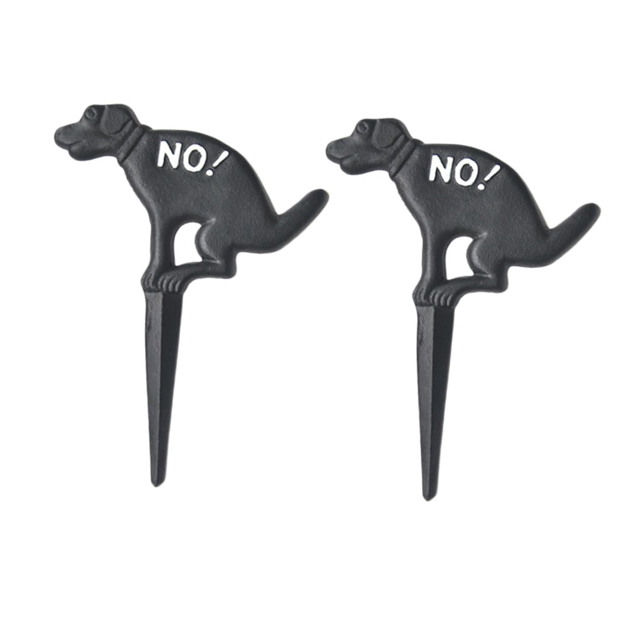 Panneaux décoratifs fonte pour jardin ifundom stop déjections canines