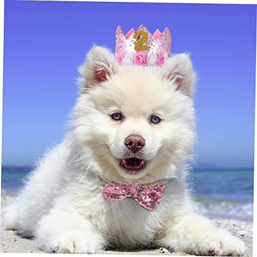 Balacoo 1 Conjunto De Headwear DIY Grooming Foto Celebração Cachorros Felizes Gravata Menina Arco Gl