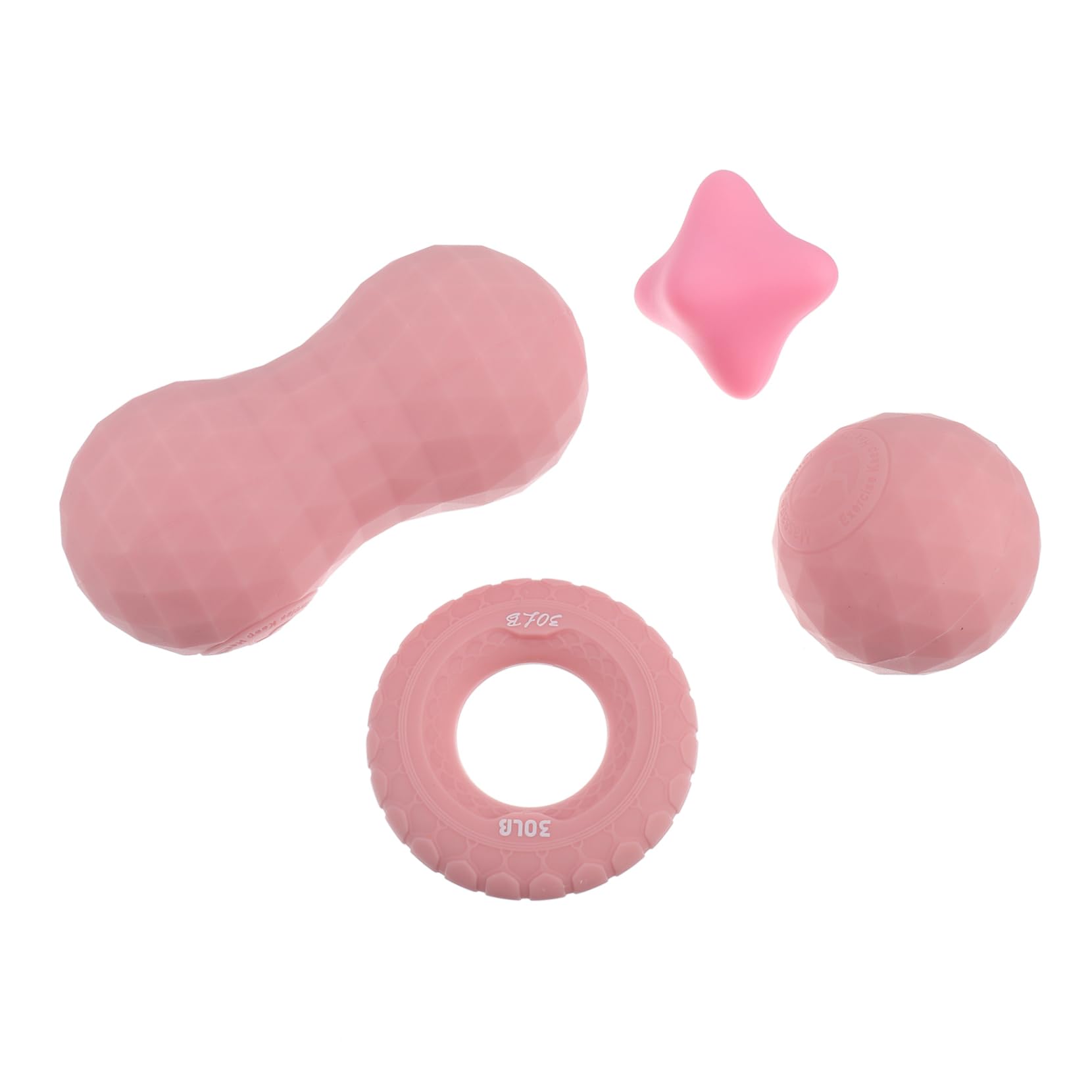 PartyKindom 4 Pezzi Set di Massaggio per Piedi Yoga Strumento di Rilassamento Muscolare in Silicone Kit di Palline per Massaggio Sportivo Palmare