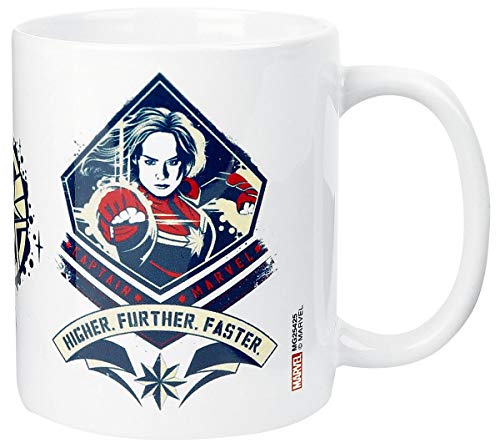 Captain Marvel Mg25425 11Oz Ceramic Mug - Higher, Further, Faster