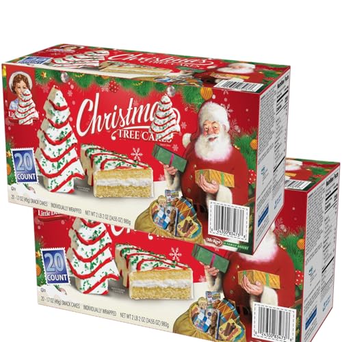 Christmas Tree~Cake, Holiday Snack Cakes, 20 Count, 1.7 Ounces Each