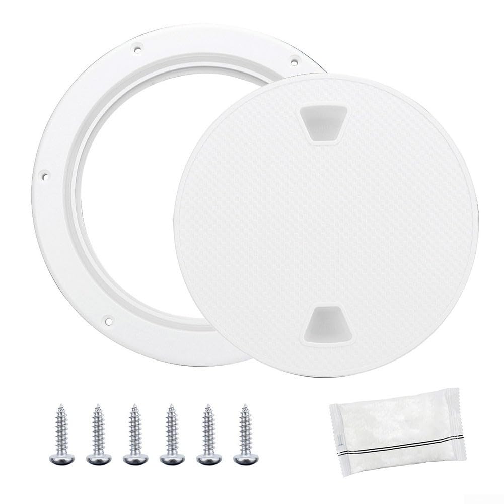 Trappe D'Inspection Ronde Antidérapante 10,2 / 15,2 / 20,3 Cm – ABS étanche Avec Joint Torique – Pour Bateau, Yacht, Camion, Accès Moteur Et Câbles