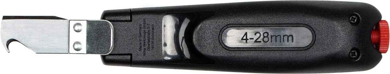 Wiha Herramienta pelacable con cuchilla de Arrastre autogirable para Cables redondos 165 mm (44619)