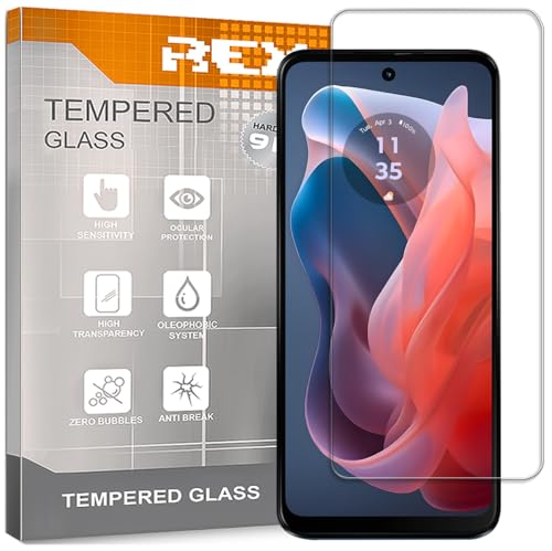 REY [Lot de 2] Verre Trempé pour MOTOROLA MOTO G PLAY 2024 - MOTO G STYLUS 5G 2024, Protecteur d'écran qualité supérieure