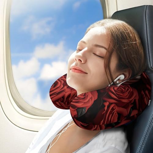 Almohada en forma de U de espuma viscoelástica portátil miniatura 3
