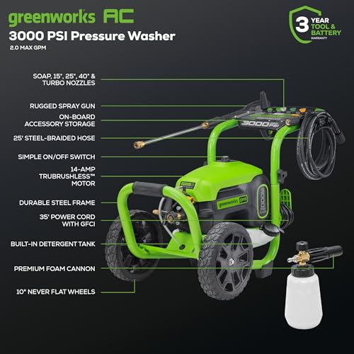 Electric Pressure Washer 3000 PSI