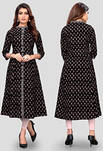 Image of Vbuyz Women Cotton Flared Kurti (VF-KU-356)