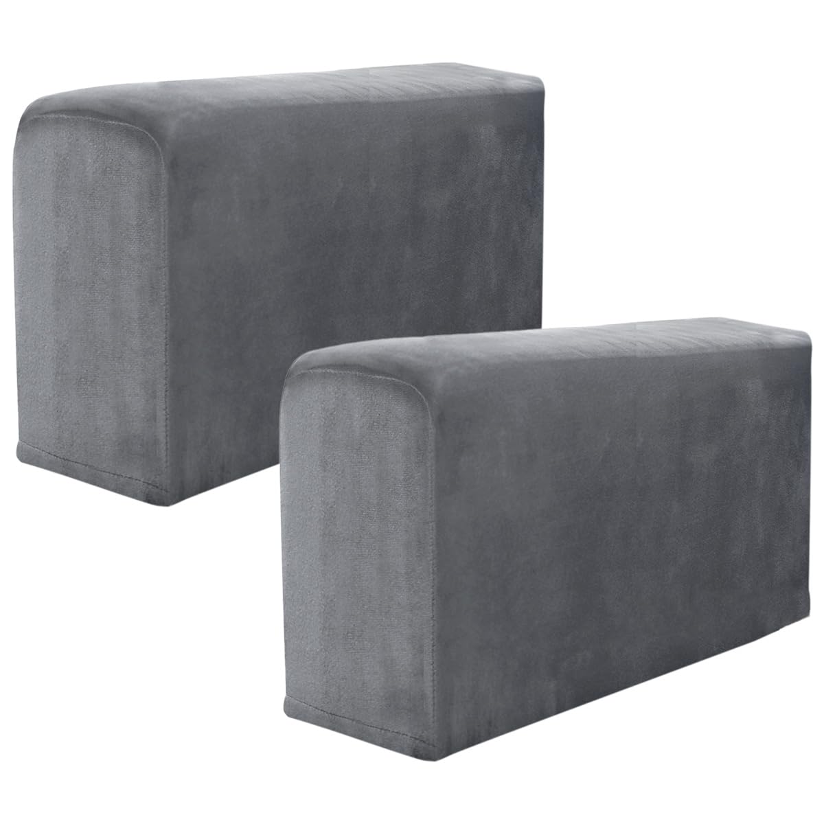 Foppla Armrest Cover,2pcs Armchair Covers,Non-Slip Sofa Armrest Protector,Soft Warm Couch Arm Rest Covers,Furniture Protector for Chair Sofa Couches Recliner (Dark gray)