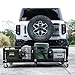 Folding Hitch Mount Cargo Carrier Rack with Handle & Wheels - 750 LBS Heavy Duty Rear Luggage Basket for Car SUV, Fits 2