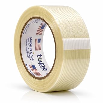 WOD UFST39 Fiberglass Reinforced Filament Strapping Tape, 2 inch x 60 yds. 4 Mil, Filaments Run Lengthwise