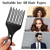 Salbsever 2-Piece Afro Hair Pick-Comb Set - Large and Small Plastic Wide-Tooth Picks for Curly Hair, Detangling, Wig and Braid Styling - Image 5