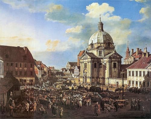 Poster église St Kazimierz Bernardo Bellotto affiche graffiti art 60x90