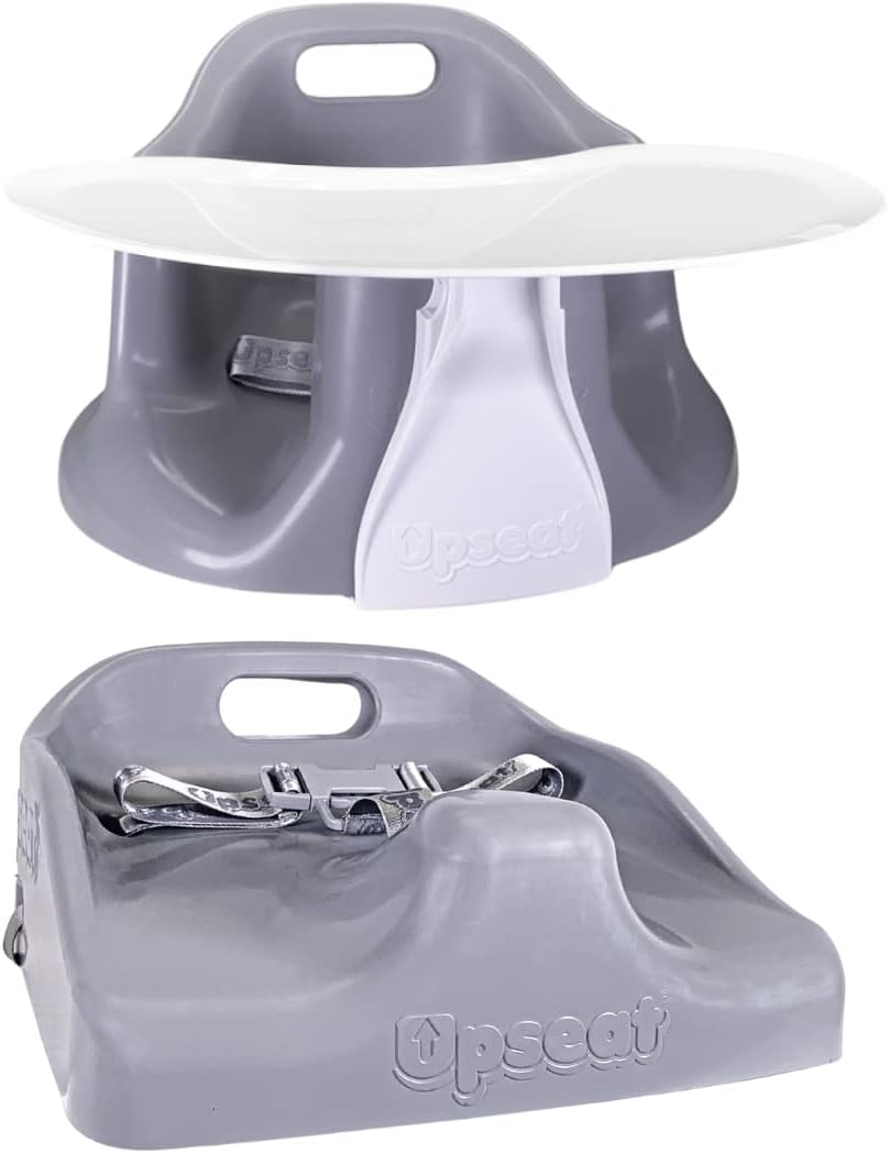 Upseat Baby Floor and Booster Seat and Upseat Boost Toddler Booster Seat for Dining Table, Ergonomic Bundle Set