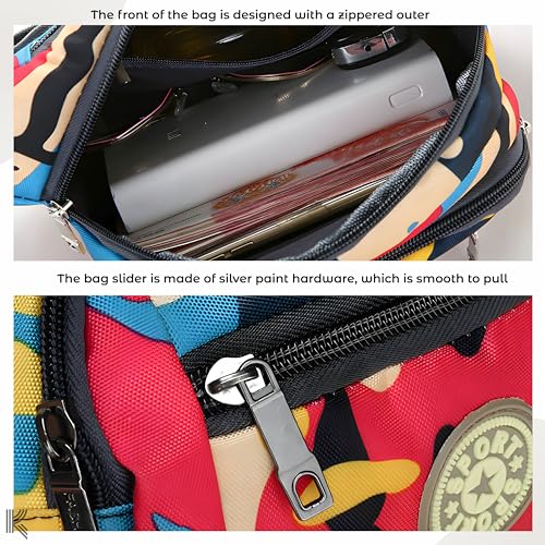 Image of Kraptick Premium Waist Bag for Men and Women - Stylish Fanny Bag, Hip Bag, Travel Money Belt (Camouflage Green)