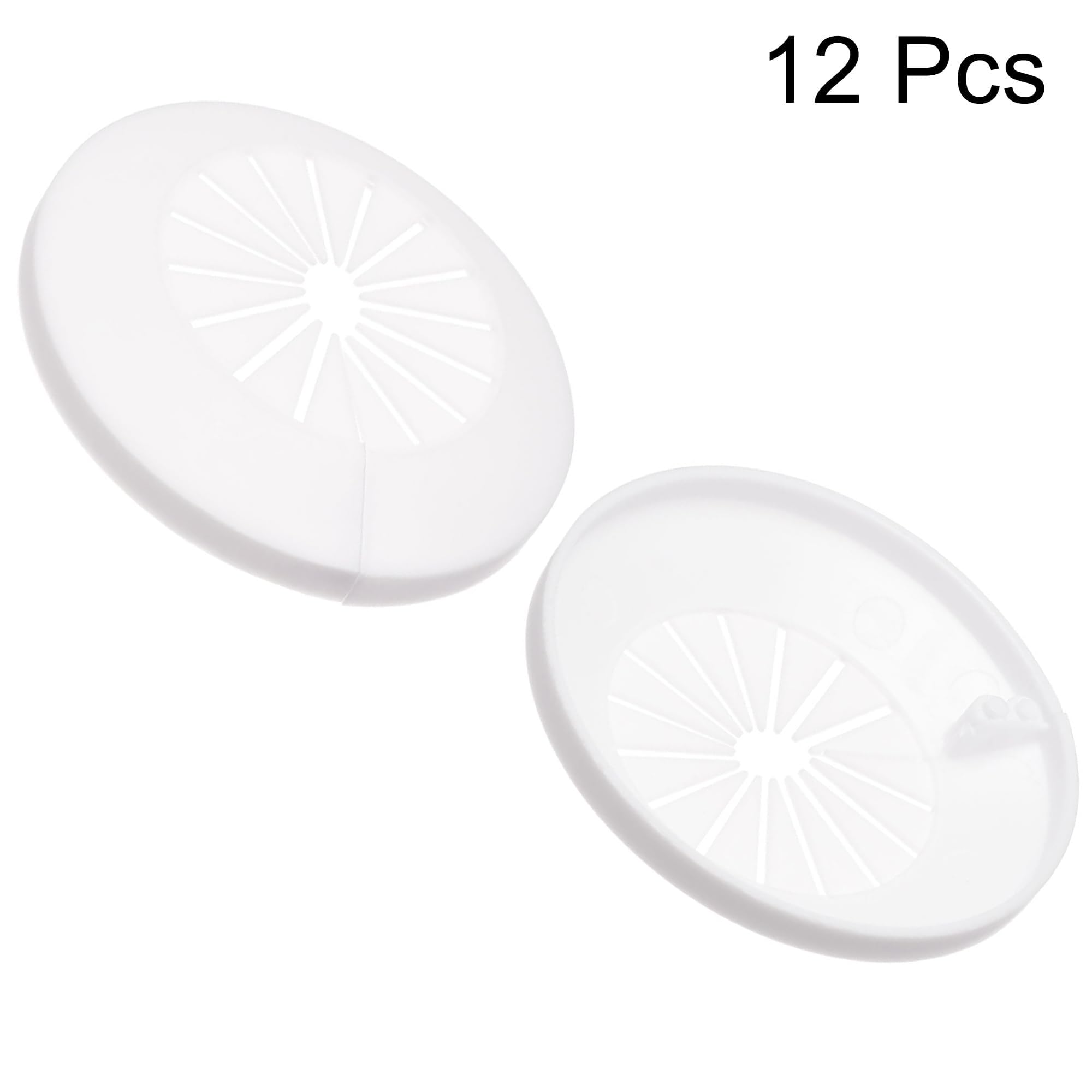 TOP-VIGOR 12pcs 15mm-40mm Pipe Cover Decoration, PP Plastic Escutcheon Pipe Collar for Water Pipe Drain Line - Image 4