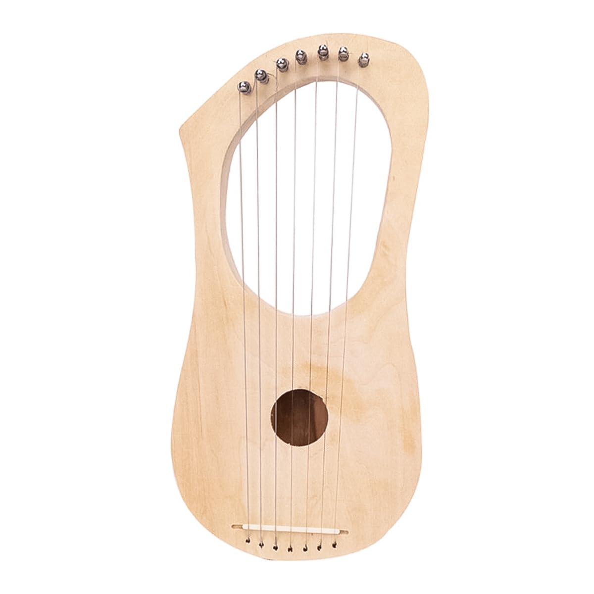 CENPEK DIY Lyre Harp 7 String Wood Body Strings Bridge Peg Tuning Wrench Beginner Wood String Instrument