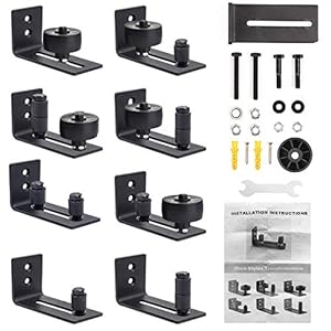 Barn Deur Floor Guide Stay Roller, 8 Mogelijke Variaties om Alle Schuurdeuren te passen, Verstelbare Wandbevestiging…