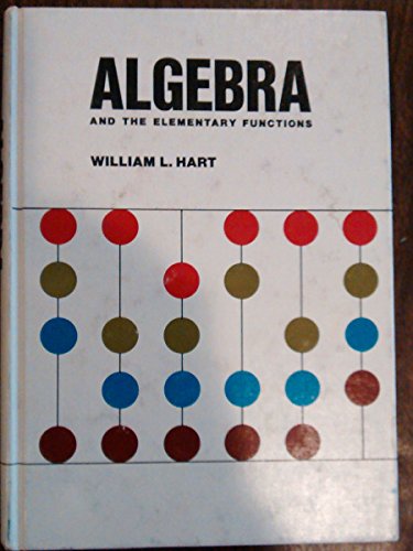 Algebra & the Elementary Functions 087620034X Book Cover