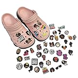 50 Pcs Shoe Charms Fits for Clog Sandals Black lives Matter Black Girl Magic PVC Shoe Decoration...