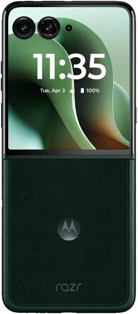 Motorola RAZR 60 Ultra 5G 2025 (Pantone Scarab) International Version | XT2551-6 | 512GB + 16GB RAM Dual-SIM (Nano, eSIM) Unlocked Android 15 Flip Smartphone