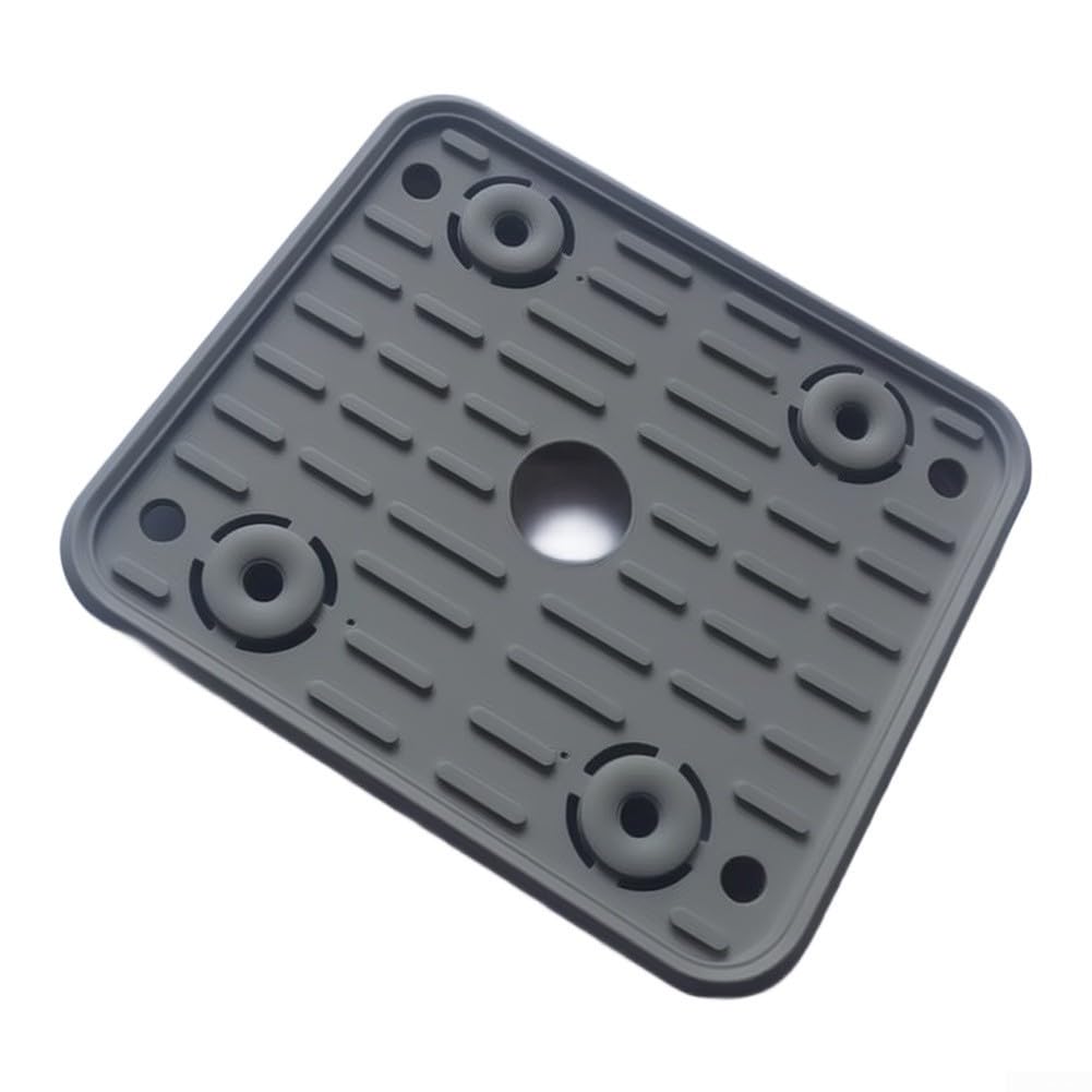 5 ventosas de goma para centros de mecanizado CNC 140 x 130 x 17 mm, resistentes al desgaste con tiras antideslizantes y amortiguación de 4 orificios para máquinas de carpintería