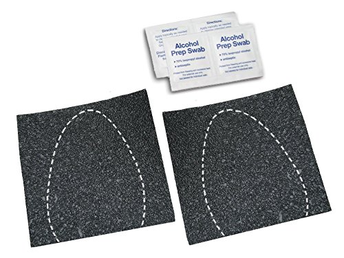 Shoe Bottoms Slip Resistant Shoe Sole Cover Protector for Heels Self-Stick Pads - Available in Clear, Black, or Red (Black)