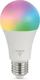 Steck, Lâmpada Inteligente 7W, Steck Ambiente Conectado RGBW Wi-Fi, Bivolt