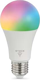 Steck, Lâmpada Inteligente 7W, Steck Ambiente Conectado RGBW Wi-Fi, Bivolt