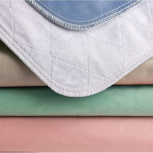 Bed Pad Washable Incontinence Underpad - Heavy Duty, Super Absorbent Waterproof Urinary Mattress Protector - Reusable Bed Wetting Premium Protection For Seniors, Children 34 X 36-2 Pk Blue/Green 7Oz #TOP6