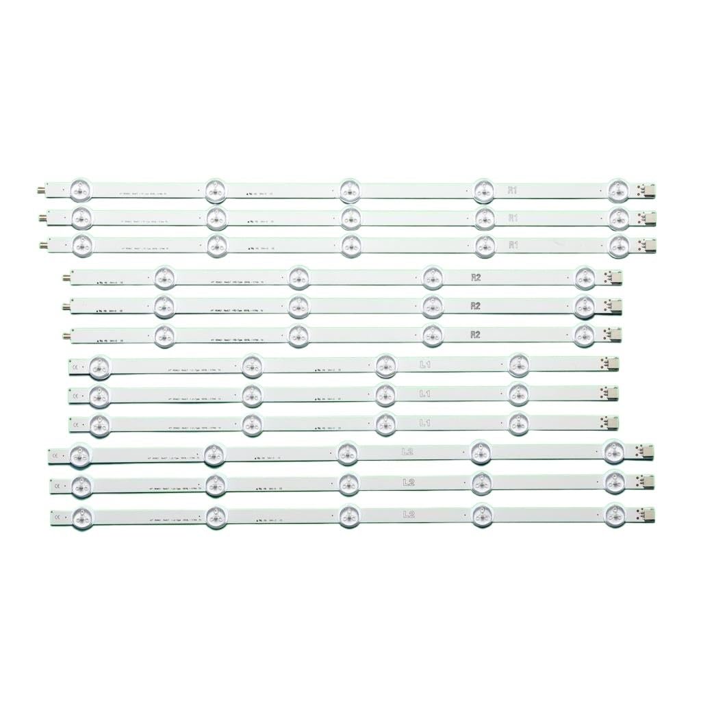 Kit 12 PCS LED Backlight Strip Compatible with LIG 47LN 47LA620S 47LN5400 6916L-1174A 6916L-1175A 6916L-1176A 6916L-1177A (Color : 1set)