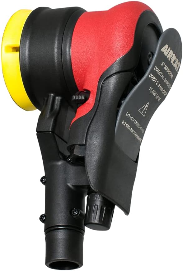 AIRCAT Pneumatic Tools 6700-3-336CV: Central Vac Orbital Palm Sander and Polisher 11,000 RPM