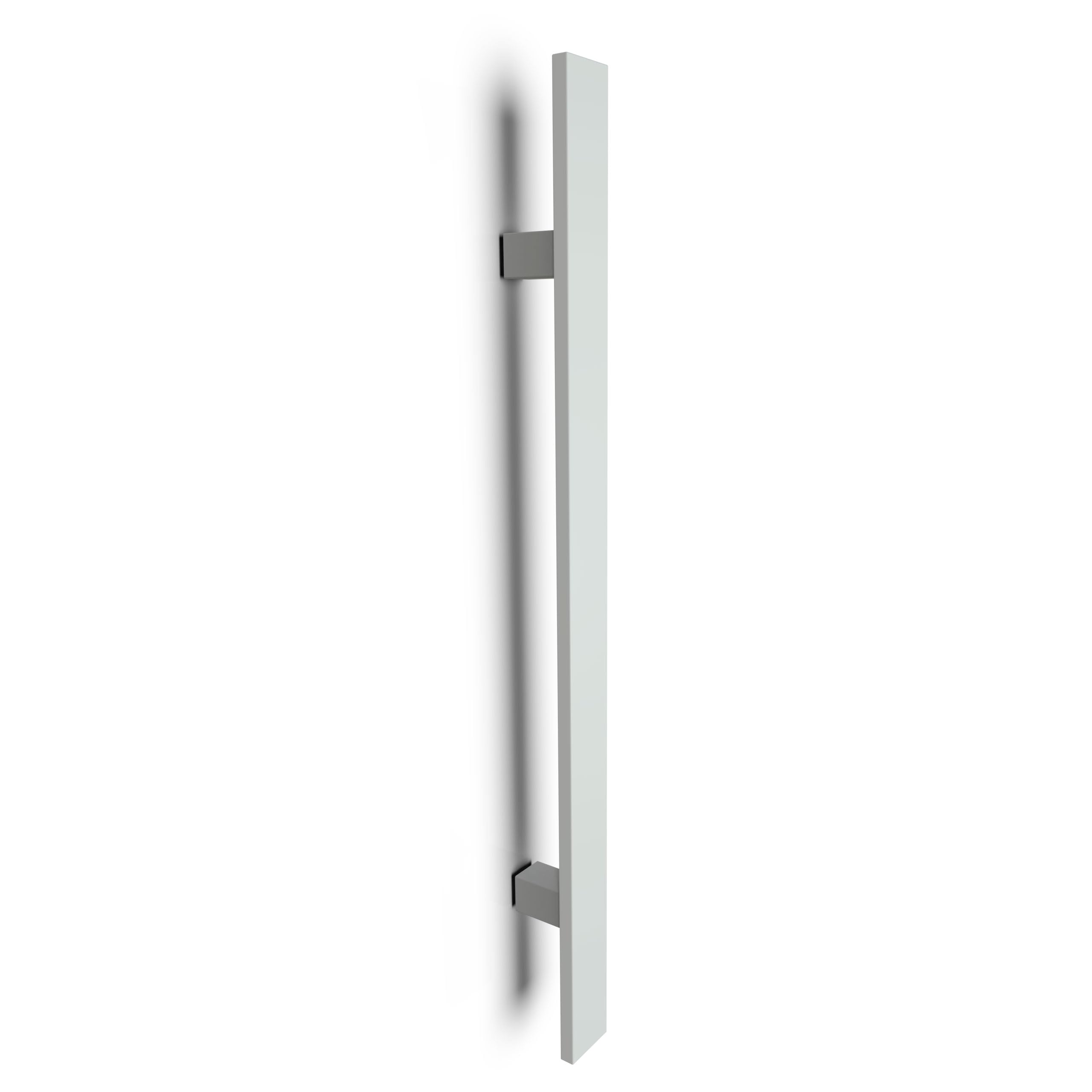 Estera blanca Tirador de Acero Inoxidable Cuadrado Rectángulo Manija de la Puerta de Entrada Art.540 | Rectángulo T-Bar | 50cm Longitud Total