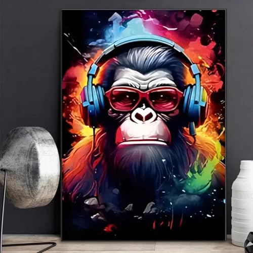 Peinture sur toile animaux et écouteurs pour créer un coin gaming ado stylé