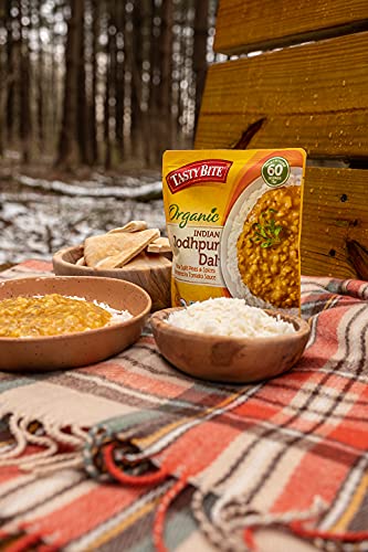 Image of Tasty Bite Organic Jodhpur Lentils, 10 Ounce, Ready to Eat, Microwavable Entree, Vegan