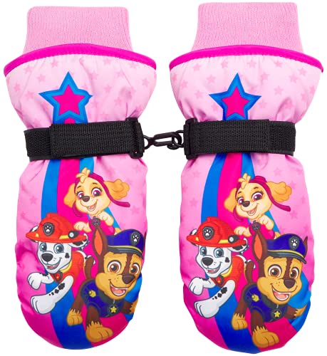 Nickelodeon Girls Paw Patrol Ski Gloves - Marshall Chase Rubble Ski Gloves or Mittens (2-7) Size Age 2-4 Paw Patrol Mitten