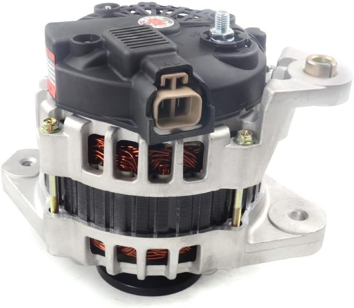 24V 60A 1PK Alternator 129E20-77200 VA201 2616068 Compatible with Hitachi EX70G EX60G EX70G Excavator