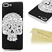 iPhone 7 Plus Case (5.5") - Mavis's Diary Halloween Series 3D Handmade Bling Crystal Shiny Diamonds Rhinestones Gems with Colorful Pattern [Full Edge] Clear Case Hard PC Cover - Skull with Flower Eye
