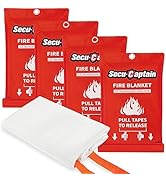 2/4 Pack Fire Blanket Fiberglass Prepared Emergency 39''x39'' Retardant - View #2