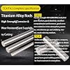 TA2 Pure Titanium Metal bar Titanium Round bar Diameter 20mm Length 100mm High Purity Corrosion Resistant Suitable for Industrial, Chemical Equipment, Electronic Components, Precision Machining.