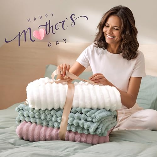 Save 25% on Bedsure GentleSoft White Throw Blanket - Cozy Fleece