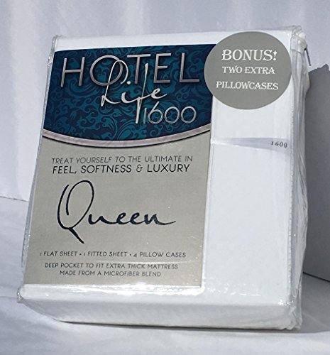 Hotel Life 1600 Sheets Queen White