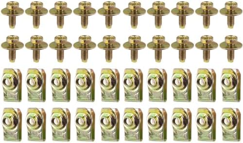 Car Trim Clips Car Body Bolts U-nut Clip M6 Cover Undertray Shield Guard Bumper Fender Liner Retainer Fastener Rivet Screw