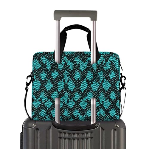 Funda bolso para laptop negro con estampado de serpiente miniatura 3