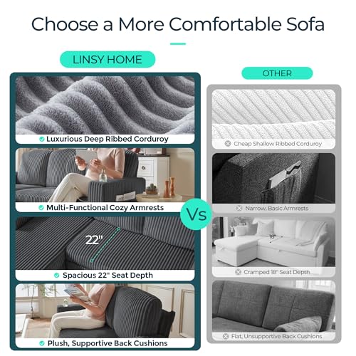Image of LINSY HOME Sectional Sleeper Sofa Pull Out Couches for Living Room (Grey, Storage) | Pull Out Sofa Bed